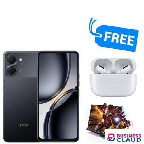 Tecno POP 20,IPS LCD DISPLAY,128GB ROM +4GB RAM,5000MAH,13MP,FREE BUDS & MAGNIFIER