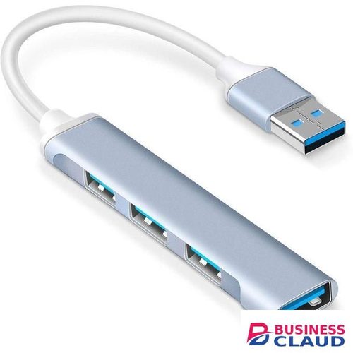 Aluminum 4 Ports USB Hub Port Splitter: USB Port Expander Hub for MacBook Pro/Air, Laptop, Keyboard Mouse and SmartPhones