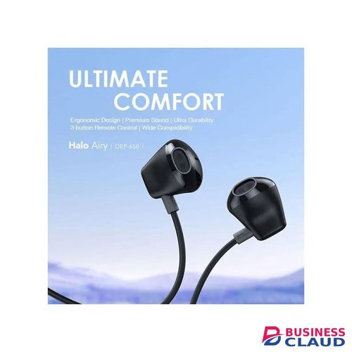 Oraimo Type-C Half In-ear Wired Headphones, Halo Airy, Type-c Earphones– Comfortable Fit, High-Quality Sound, Noise Isolation, Noise Cancellation, Durable Design