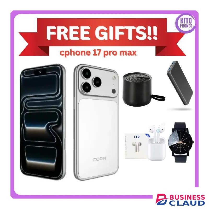Corn Cphone 17 Pro Max Android 14 smartphone 64GB Rom +5(2+3GB) Ram 6.6 inches IPS LCD screen display 5000mAh battery + free gifts(speaker ,watch ,earpods ,powerbank) JUST FOR YOU