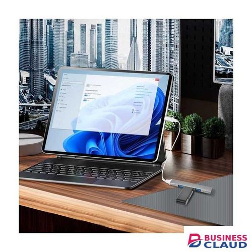 Aluminum 4 Ports Type C to USB A 3.0 Hub for MacBook Pro/Air, Laptop, Keyboard Mouse and SmartPhones