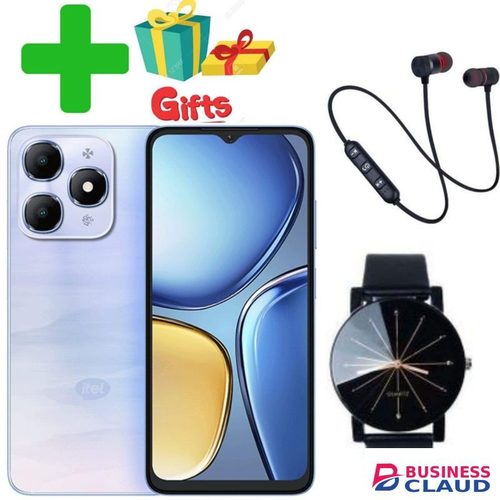 Itel A90, 6.7" Inch IPS LCD Display, 5000 MAh, 4+4 GB, 128 GB, Dual Sim+GIFTS,WEB WATCH,SPORTS