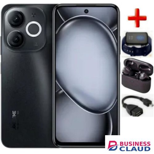 Itel A90, 6.7" Inch IPS LCD Display, 5000 MAh, 4+8 GB RAM, 128 GB ROM, Dual Sim -+WATCH+EARPODS+OTG