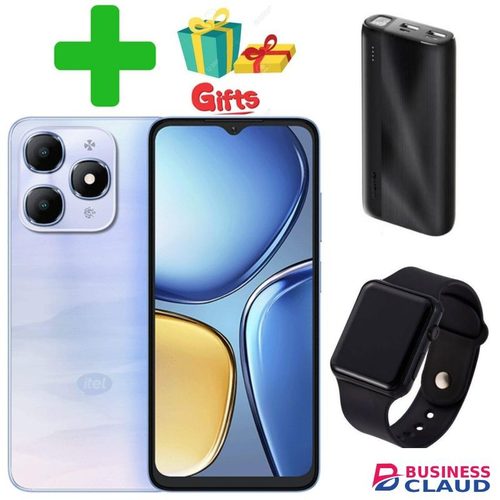 Itel A90, 6.7" Inch IPS LCD Display, 5000 MAh, 4+4 GB, 128 GB, Dual Sim+GIFTS,POWER BANK,LED WATCH