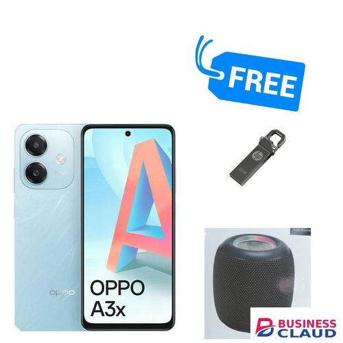 Oppo A3X,IPS LCD DISPLAY INCHES 6.67",4GB RAM & 64GB ROM,DUAL SIM,5100MAH,SPEAKER & DISK.SPLY'