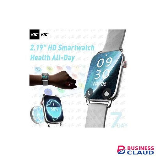 VIC True 2.19" IPS Full Touch Smart Watch BT Call Sport Heart Rate Health Monitor