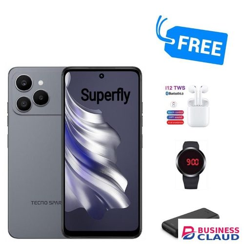 Tecno SPARK 40,IPS LCD DISPLAY 6.67"(UPTO 8GB RAM+128GB ROM)5200MAH,50MP,120HZ,DUAL SIM,FREE BUDS,POWERBANK & WATCH