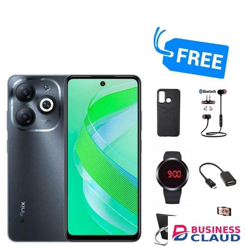 Infinix SMART 8,6.6"IPS LCD DISPLAY,4GB RAM/128GB ROM,COVER,SPORT,WATCH,OTG,RING & SELFIE