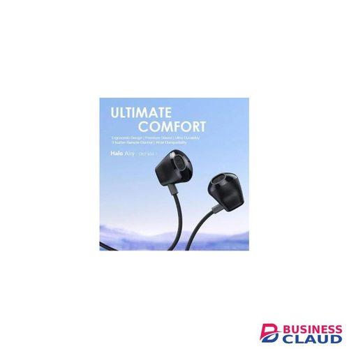 Oraimo OEP-650 Type-C Wired Earphones – In-Ear, Built-in Mic, Noise-Isolation (Black)