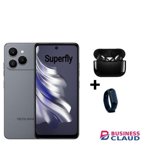 Tecno SPARK 40,IPS LCD DISPLAY,8GB RAM(4GB RAM +4GB RAM)& 128GB ROM,5200MAH,50MP,FREE PODS & BRACELET WATCH,SPLY"