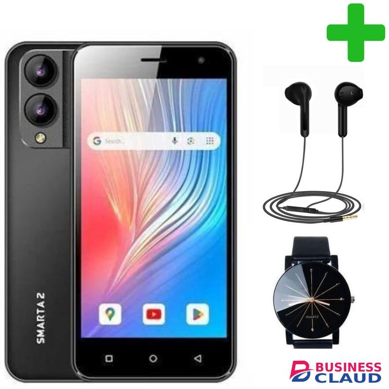Safaricom Neon Smarta 2, IPS LCD DISPLAY, 5" Inches, 32GB ROM + 2GB RAM (Dual SIM), 3300mAh +Free Gifts(Earphones+Quartz wrist watch)