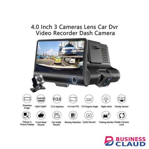 Dual Lens Car DVR Camera 1080P With Night Vision And Loop Recording Function For Rear Monitoring
