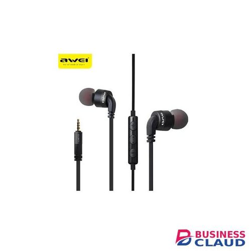 Awei ES-5i00 Wired Earphones – 3.5mm Plug, Hi-Fi Sound, Noise Reduction, Built-in Microphone