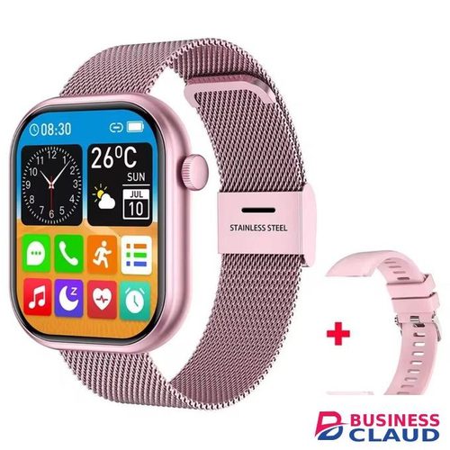 Luxury Smart Watch with Silicone and Mesh Straps Multiple Color Options and Health Monitoring
