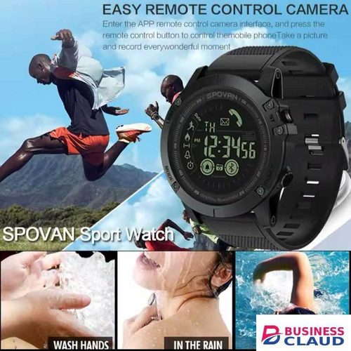 Spovan PR1 Tactical Sports Watch – Fitness Tracker with Sleep & Step Monitoring