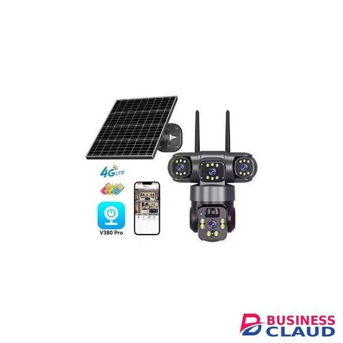 Solar Light 3 Lens Solar Camera with Lights 4G Outdoor Solar camera Monitoring