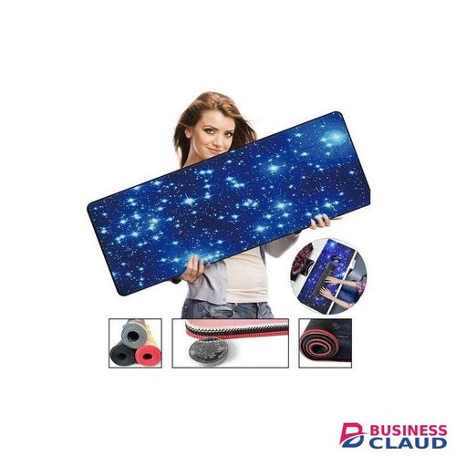 70*30 Cm Mouse Pad Anti Slip Gaming Mouse Mat Blue Gypsophila Pattern