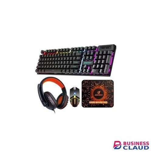 104key colour Backlight keyboard 1200DPI Mouse TWS Headset Rubber Mouse Pad gaming Combo