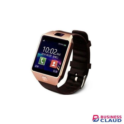 Smart2030 W007 Gold Multi-Function Smartwatch with Touchscreen, SIM Card Support, and Health Monitoring