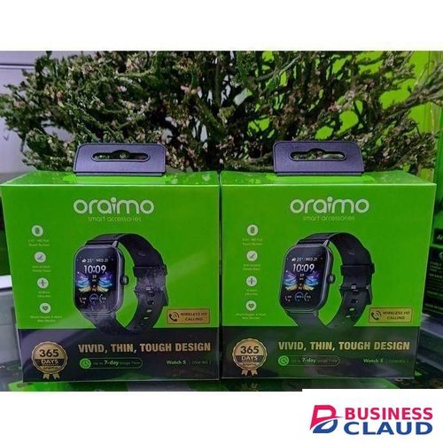 Oraimo Watch 4 Plus Smartwatch With 2.01'' Display & 24-Hour Health Monitoring
