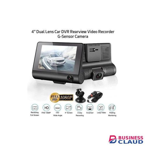Smart Car Dash Cam Full HD 1080P DVR with Three Cameras for Comprehensive Road and Cabin Monitoring