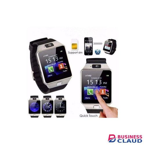 Smart2030 W007 Silver Smartwatch with SIM Support, Sports Tracking, Call Notifications, Music Control, and Health Monitoring