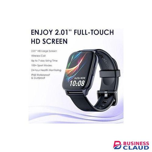 Oraimo Watch 4 Plus Smartwatch with 2.01 Inch HD Screen & 24-Hour Health Monitoring