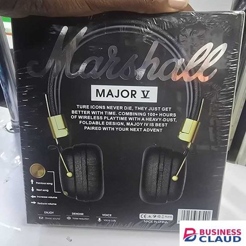 Marshall Major V Wireless Headphones – Legendary Sound, Adjustable Fit, and Noise-Isolating Ear Cups