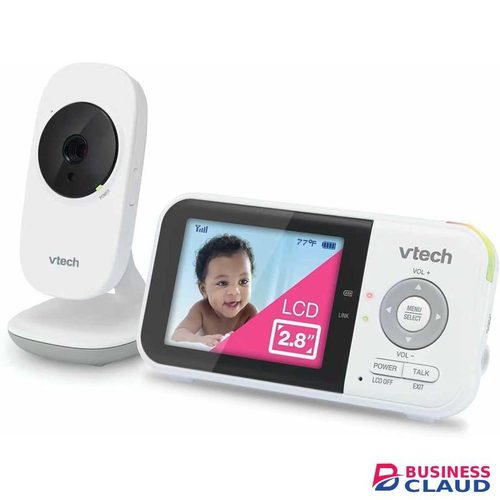 Vtech VM819 Baby Monitor with Camera and Audio, 2.8” Screen Portable Baby Camera, Night Vision, 2-Way Audio, Temperature Sensor and Lullabies, Secure Transmission No WiFi, Ideal for Baby/Elderly/Pet