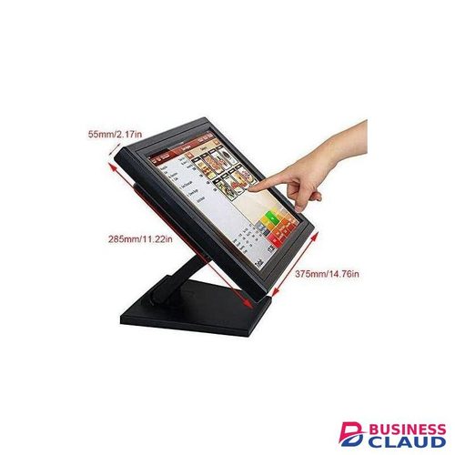 15" LCD Touch Screen Cash Register System Restaurant Monitor POS VOD System Touch Screen