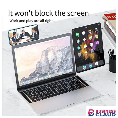 No 2 In 1 Magnetic Laptop Side Mount Connect Screen Support Holder Dual Monitor Display Clip Adjustable Phone Stand Tablet Bracket