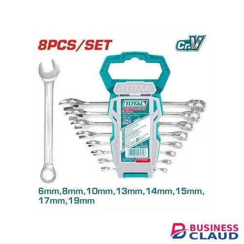 TOTAL THT102286 8pcs combination spanner set Size:6-19mm