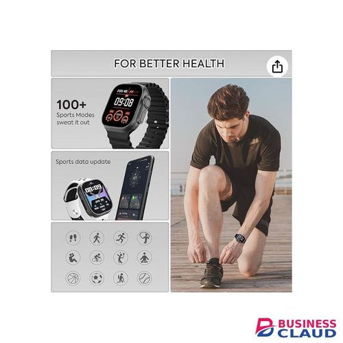 Smartwatch With BT Calling Gun Metal, Watch For Men, Watch For Women, Sleep Monitor, Blood Pressure And Oxygen Monitor, ce Assistant, Pedometer Ste, Watch Bands