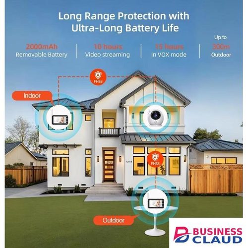 Baby Camera Night Vision 2300mah Battery 4.3inch LCD Screen Display 2.4G Wireless Video Baby Monitor Camera