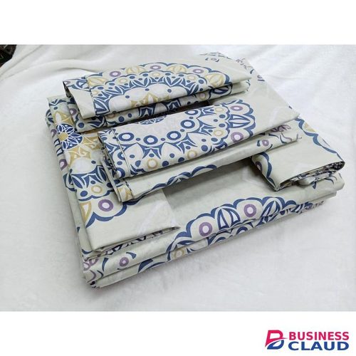 6pcs bedsheet and pillow cases.Two bed sheets and 4 pillow cases