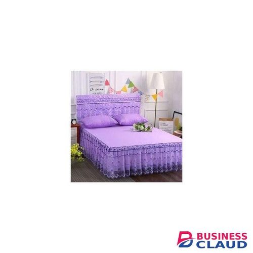 3pc Decorative Bedskirt-Purple 4*6