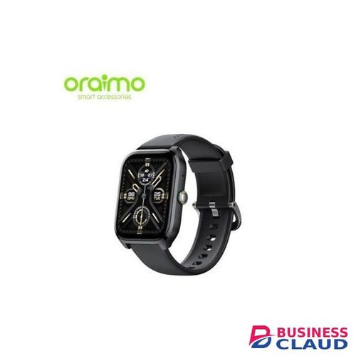 Oraimo Premium Smart Watch 5 Lite With 2.01 Inch HD Display, Full Touch Screen, Wireless HD Calling, Smart Notifications, Fitness & Health Tracking, Sports Modes, Heart Rate Monitor, Sleep Tracker, Waterproof, Long Battery Life – Unisex Wristwatch