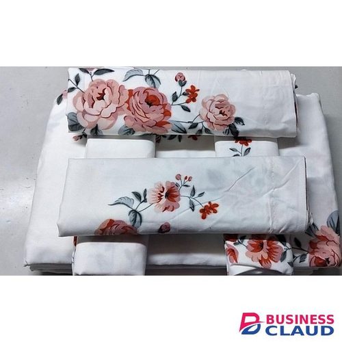 Quality Cotton Bedsheet Set 6 Pcs (2 Bedsheets and 4 Pillowcases)