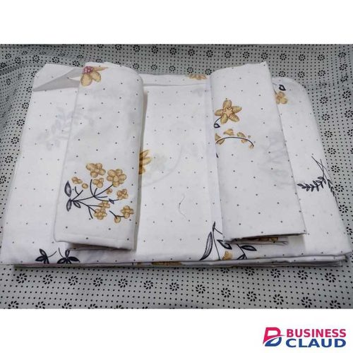 Luxury 4pcs Cotton Bedsheet Set – 5x6 (2 Bedsheets + 2 Pillowcases)