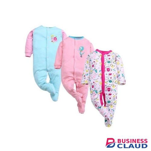 3 Pcs Set High Quality Cotton Baby Romper