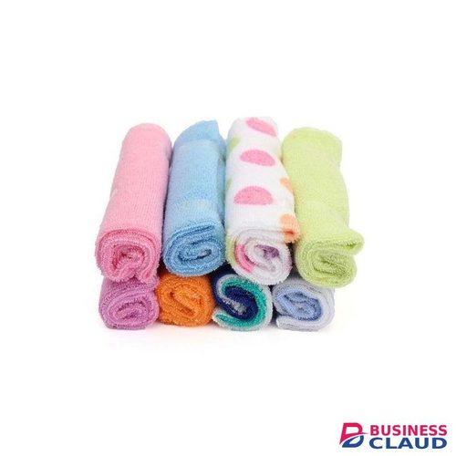 Assorted 8Pcs Infant Feeding Wipe Cloth Soft - Multicolour