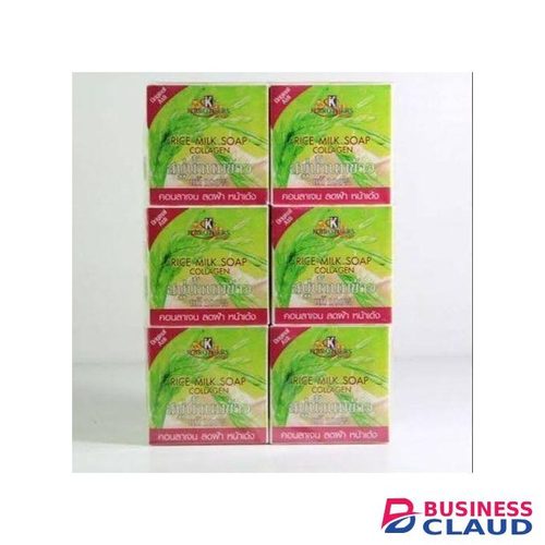 K. Brothers 6pcs Rice Milk & Collagen Soap- Original Rice Soap