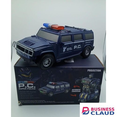 PC Transformer Jeep Battery powered Toy With Siren mode and lights