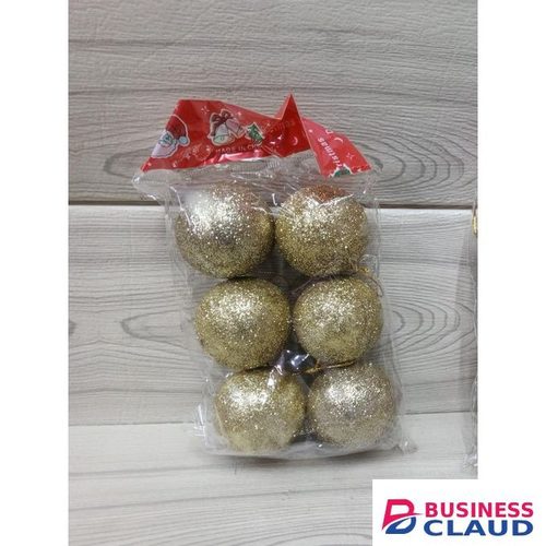6Pcs Tree Decorative Christmas Balls Pendant-Golden