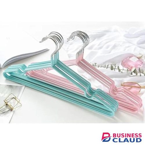 10PCS Strong Clothes Hanger Stainless Steel With Rubber, Rubber Coated Hanger