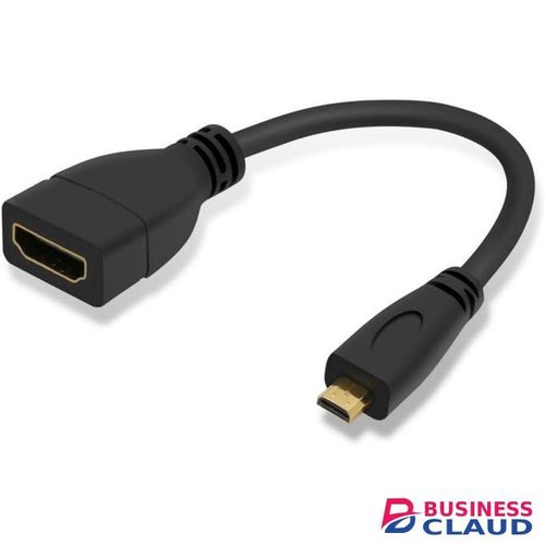 Micro HDMI Male to HDMI Female Adapter Short Cable 4K 60hz for Displays HDTV Monitor Camera