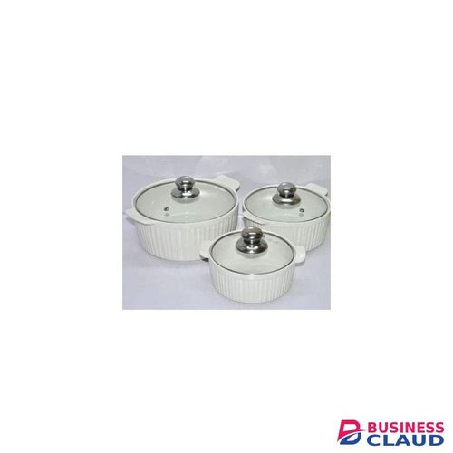 3 PCS Classy Ceramic Serving Bowls/casseroles