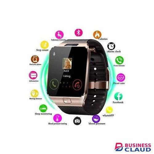 Gold W007 Stylish Smartwatch with Bluetooth Calling, SIM Slot, HD Display, Sleep Monitor, and Multi-Sport Tracking – Smart2030