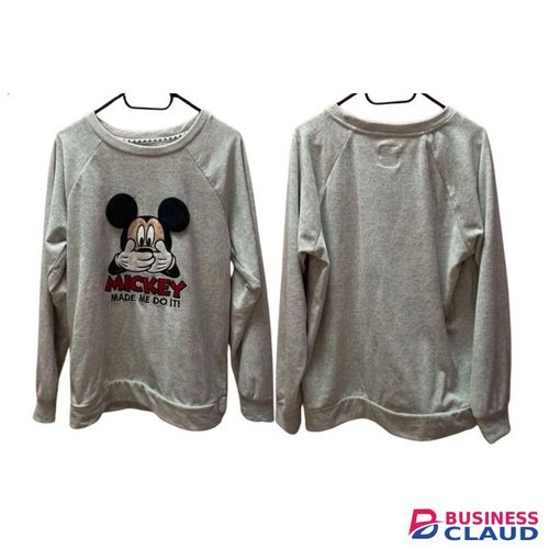 Disney 1PC Grey Warm Mickey Mouse Sweater