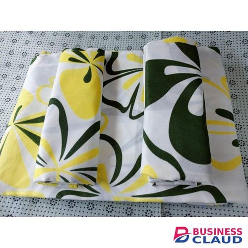 Elegant Pattern Cotton Classic bedsheets(2 bedsheets,2 pillowcases)-White with flowers